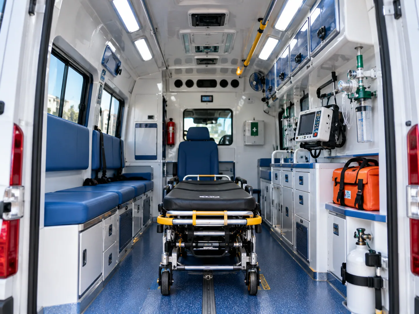 Medical vehicle interior
